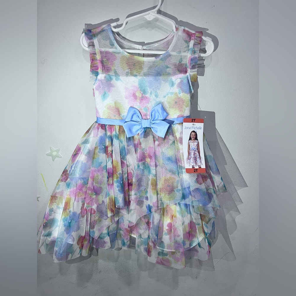 Jona Michelle Pastel Floral Dress